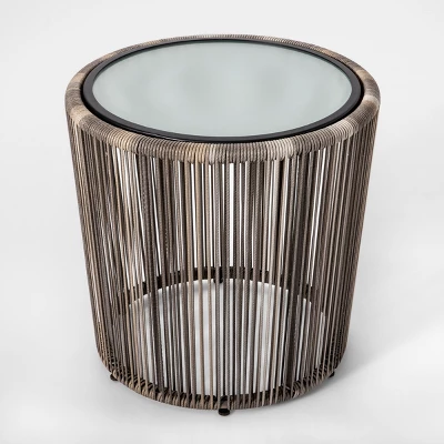 Latigo 3pc Rattan Patio Chat Set, Outdoor Furniture Set - Gray/Brown - Opalhouse™ 2 Latigo 3pc Rattan Patio Chat Set, Outdoor Furniture Set - Gray/Brown - Opalhouse™ - Image 2