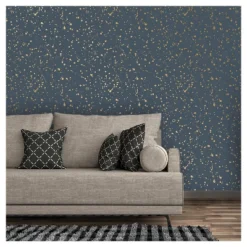 Celestial Peel & Stick Wallpaper Navy/Gold - Opalhouse™: Removable Vinyl, Self-Adhesive, Stain-Resistant, 27.5 Sq Ft Coverage -Opalhouse GUEST 3f276208 9d5f 4795 ad50 6cba5ef31e29