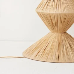 Faux Raffia Floor Lamp Brown (Includes LED Light Bulb) - Opalhouse™ Designed With Jungalow -Opalhouse GUEST 722eef02 bd1a 4345 bc17 2300537469fc