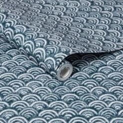 Rainbow Scallops Peel & Stick Wallpaper Blue/White - Opalhouse™: Removable, Temporary, Vinyl, Kitchen Decor -Opalhouse GUEST 8c5b1176 50f0 42b5 bbf1 0f0112ec1444