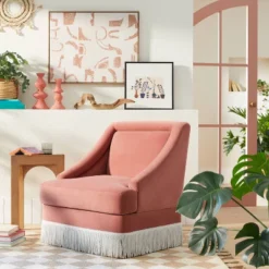 16" X 16" Collaged Flowers Framed Canvas Beige - Opalhouse™ Designed With Jungalow™