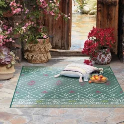 5' X 7' Outdoor Rug Global Aqua - Opalhouse™ -Opalhouse GUEST 936c44a1 952b 47a4 8745 a9387e952bdc