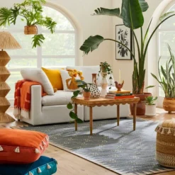 Opalhouse 24 Dot Pattern Boarder Rug - Opalhouse⢠Designed With Jungalowā¢