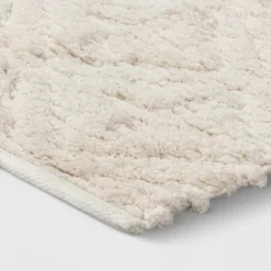 Opalhouse 32 Textured Diamond Shag Bath Rug Cream - Opalhouseā¢