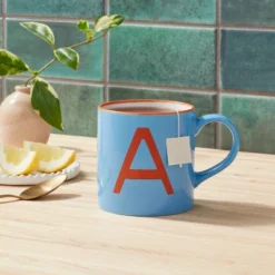 16oz Stoneware Monogram Mug - Opalhouse™