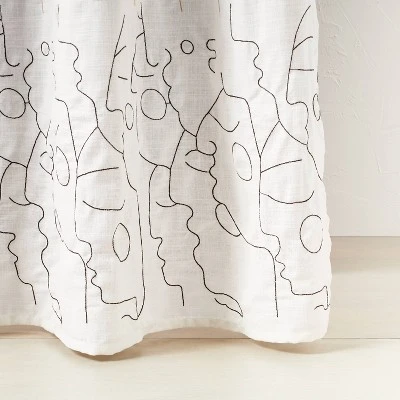 In This Together Shower Curtain White - Opalhouse™ Designed With Jungalow™ 3 In This Together Shower Curtain White - Opalhouse™ Designed With Jungalow™ - Image 3