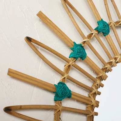 30" Dia Rattan Mirror With Cotton Cord - Opalhouse™ Designed With Jungalow™ 2 30" Dia Rattan Mirror With Cotton Cord - Opalhouse™ Designed With Jungalow™ - Image 2