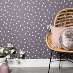 Scattered Seeds Peel & Stick Wallpaper Gray/White - Opalhouseâ„¢